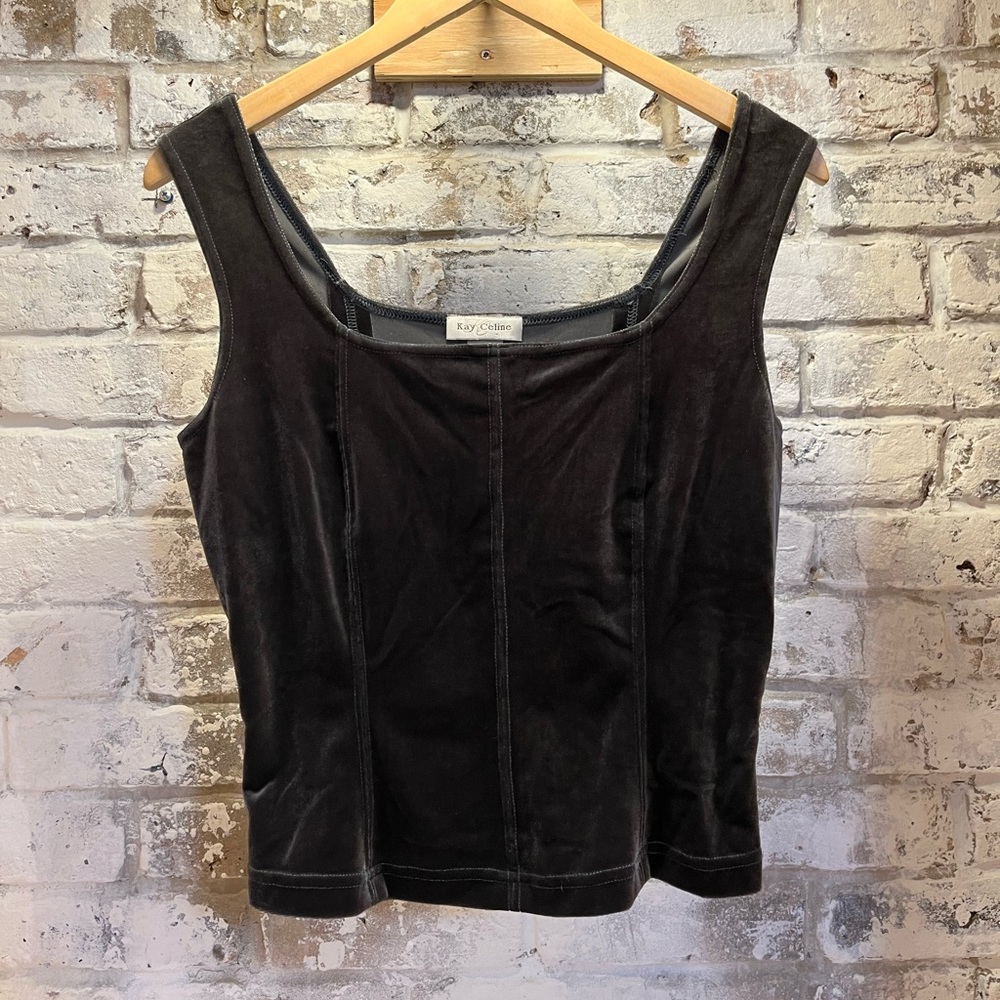 Vintage velvet tank
